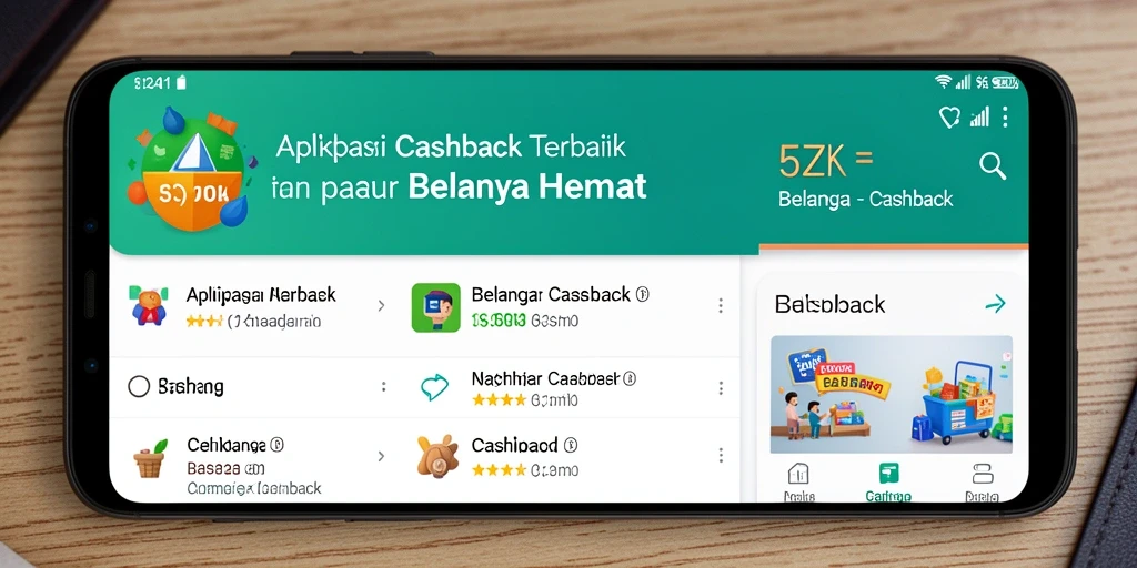 Antarmuka 5ZK menampilkan penawaran cashback terbaru.
