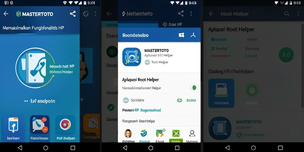 Antarmuka MASTERTOTO yang sederhana dan fungsional untuk Root Helper.