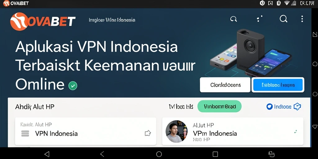 Tampilan antarmuka OVABET yang sederhana dan efektif.