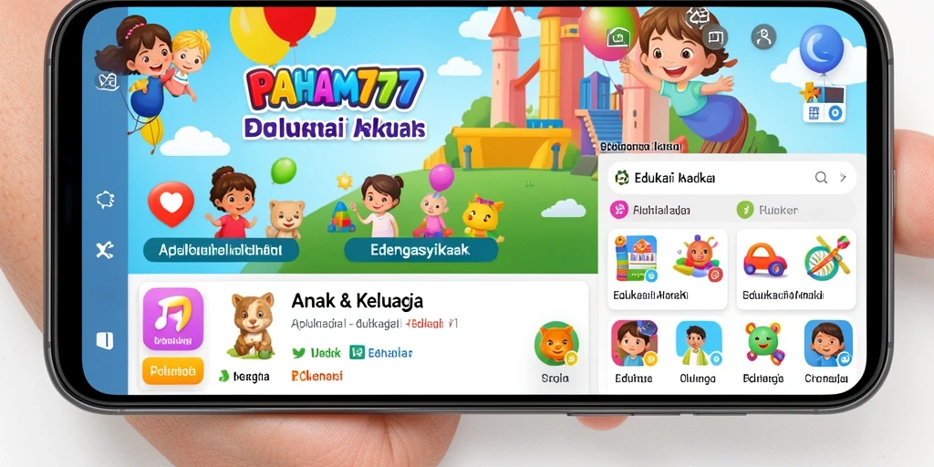 Tampilan antarmuka PAHAM777 yang interaktif dan ceria.