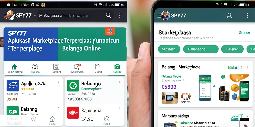 Antarmuka SPY77 menunjukkan kemudahan navigasi dalam Marketplace.