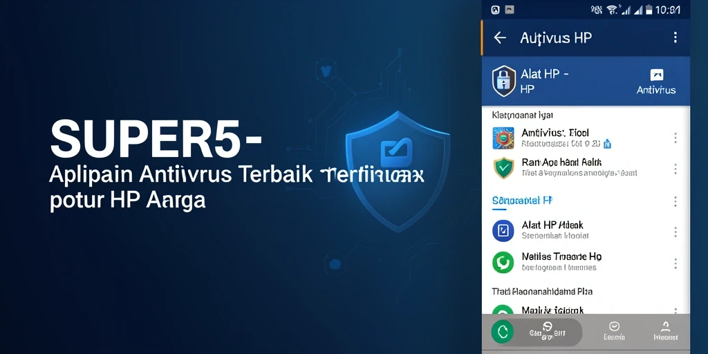 Antarmuka aplikasi SUPER5 yang sederhana dan efisien.